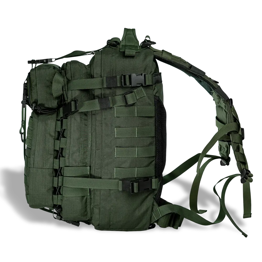 tactical backpack side