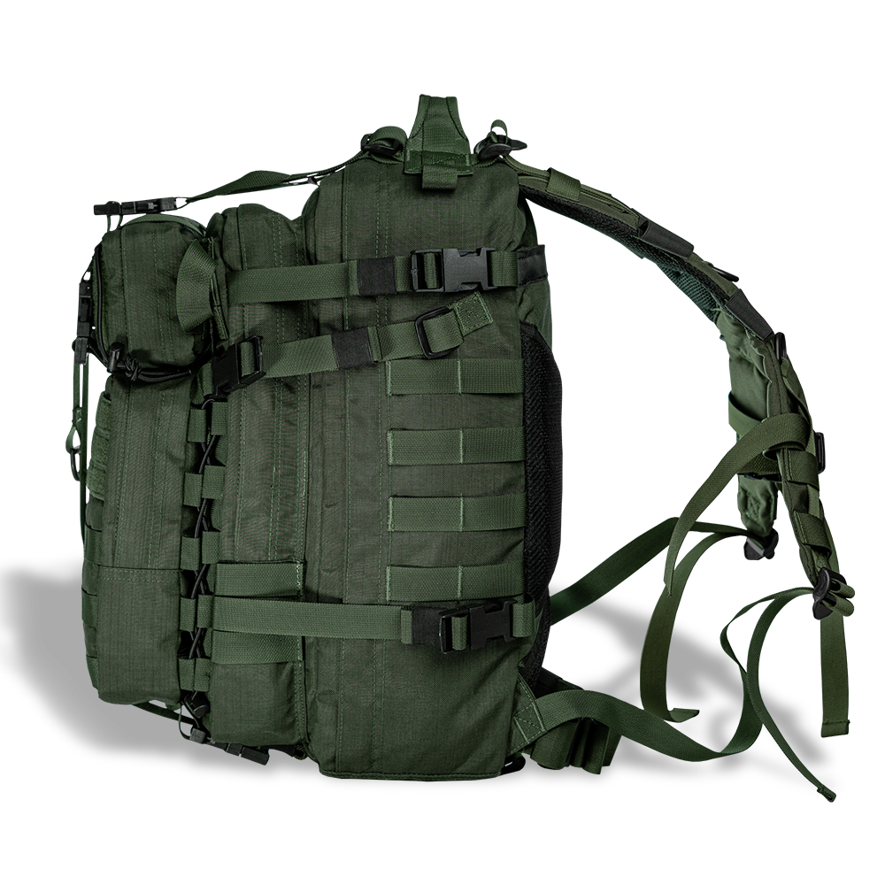tactical backpack side