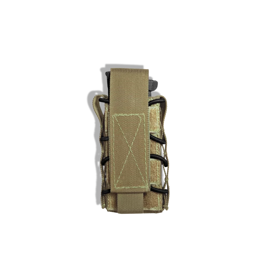4 in Pistol Mag Pouch_tan_front with flap