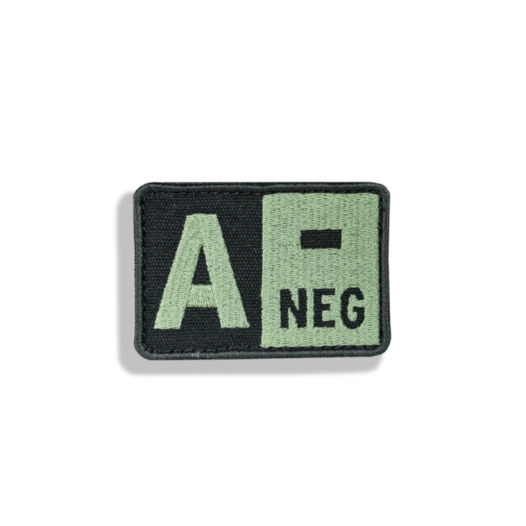 A- front Blood group-patch