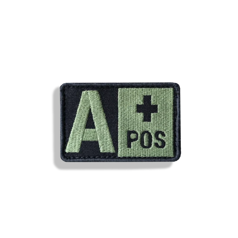 A+ front Blood group-patch