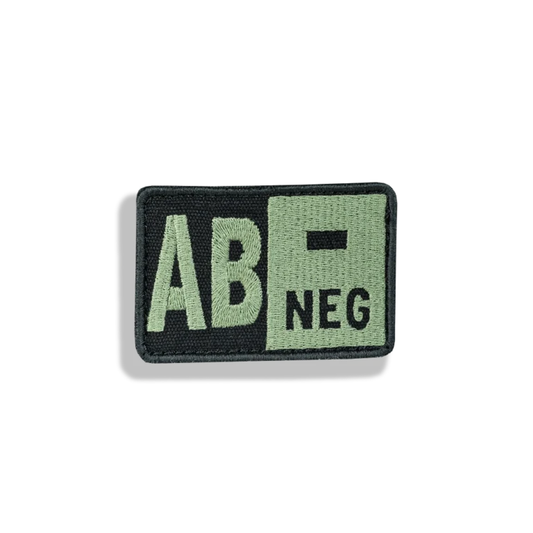 AB- front Blood group-patch