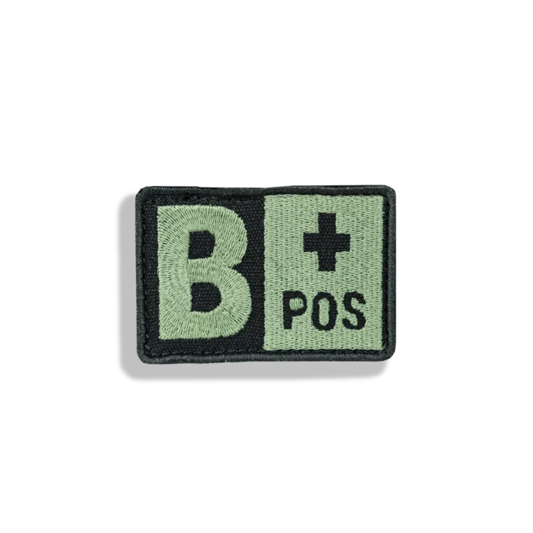 B+ front Blood group-patch