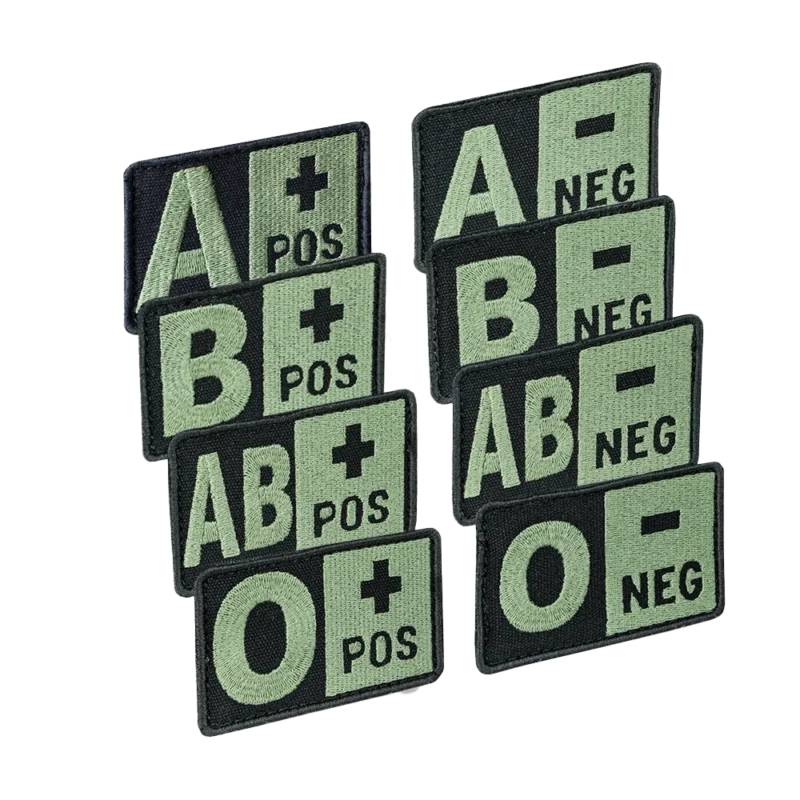blood group type tactical patch