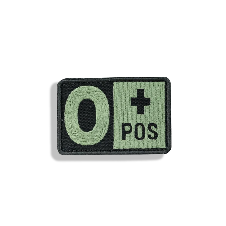 O+ front Blood group-patch